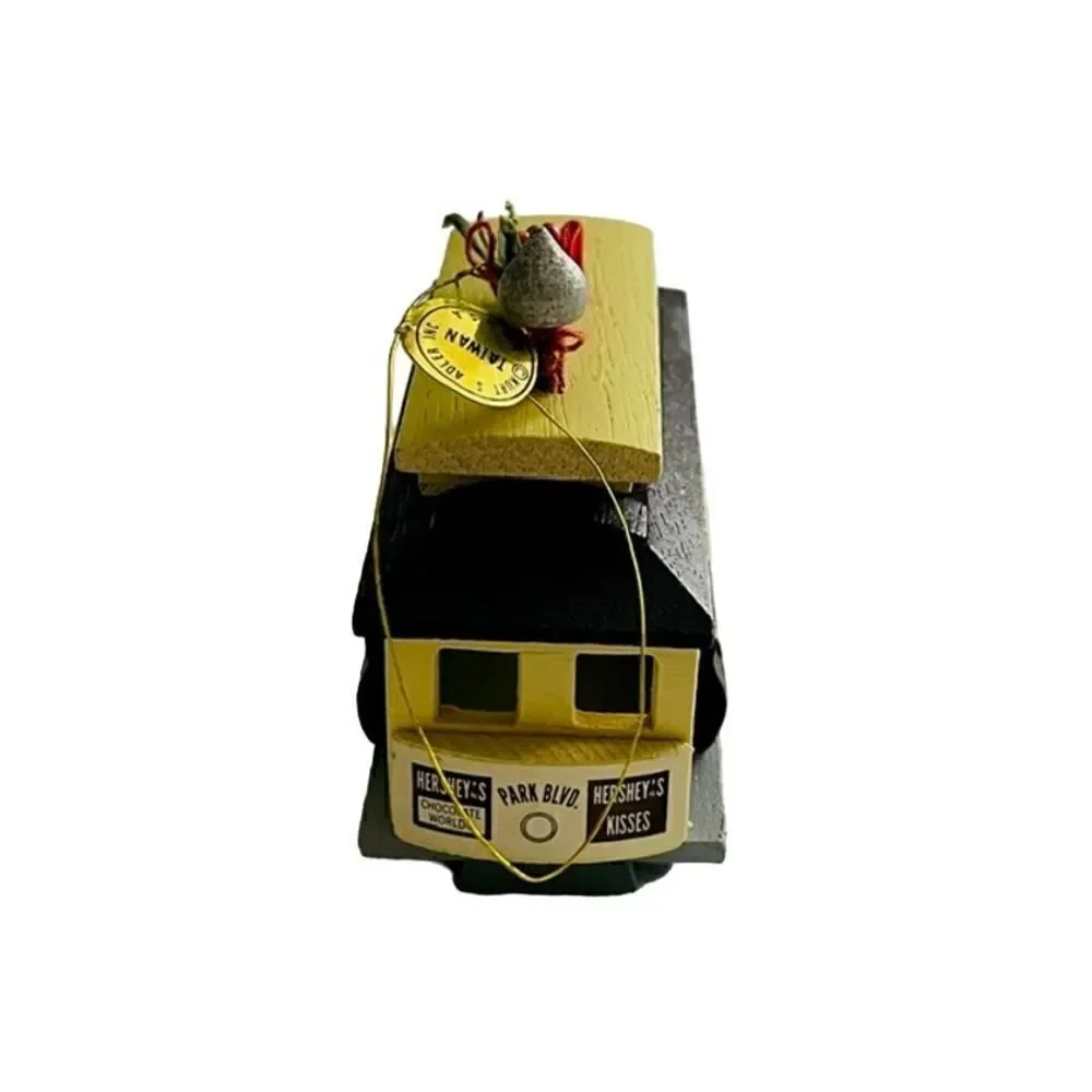 Vintage Kurt Adler Hersheys Train Caboose Christmas Ornament Trolley